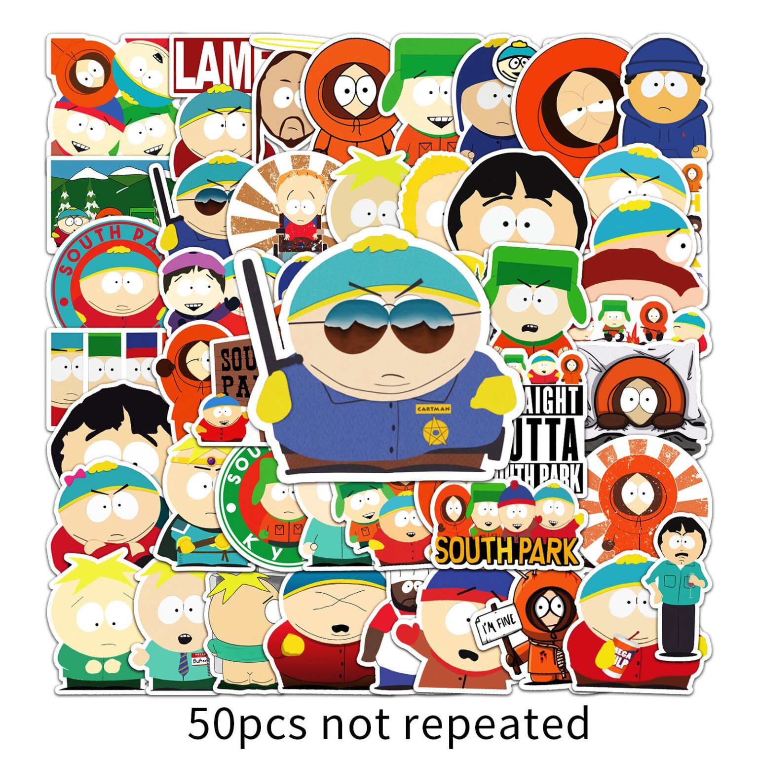 100/50pcs South Park Stickers | South Park Plush